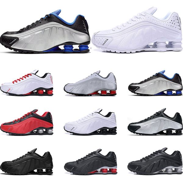 

shox shoes мужские кроссовки r4 nz designer белое черное золото красный металлик comet og racer blue оптом спортивные спортивные кроссовки р, White;red