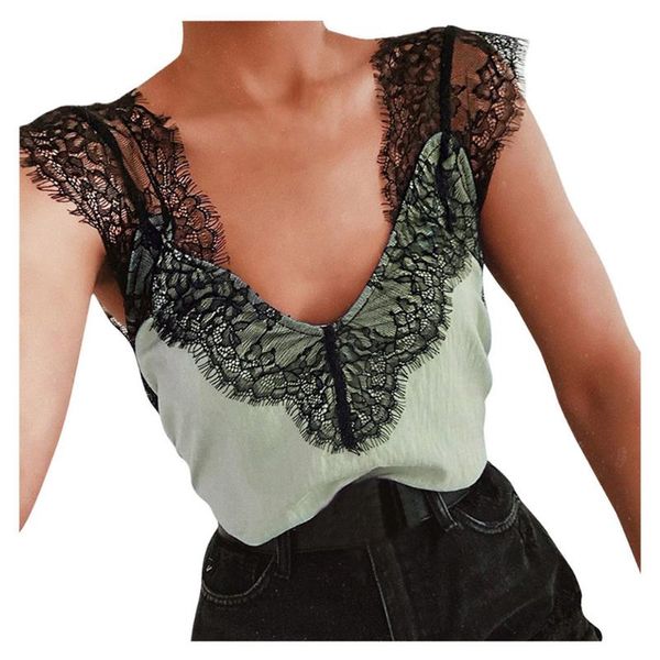 

women solid sleeveless overlap cross sling crop tank vest woman 2020 stylish clothes ins new ropa de mujer #rg, White