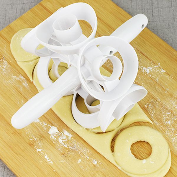 

plastic donut maker mold fondant cake bread desserts bakery mould cutter