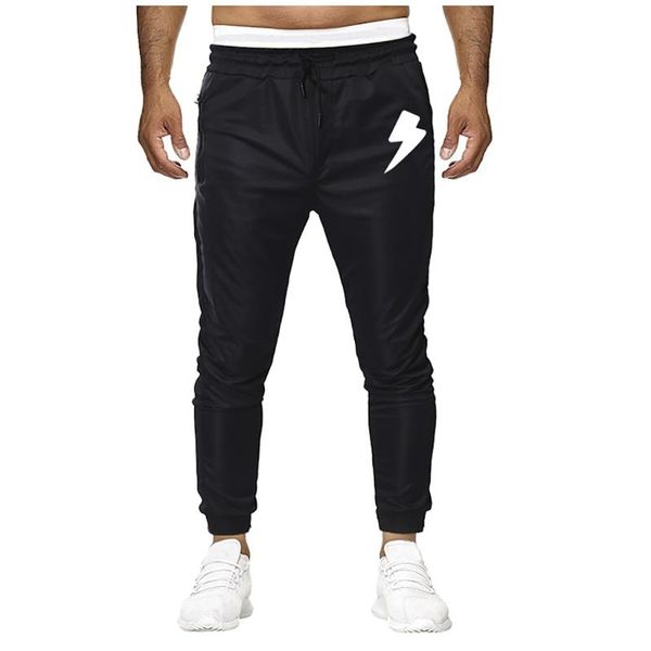 

2020 men pants hip hop men splicing printed overalls casual pocket sport work casual trouser pants loose sweatpants, Black