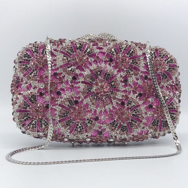 

женщины кристалл rhinestone мешок вечера повелительницы gemstone цепи клатчи алмазные партии пром плеча сумки