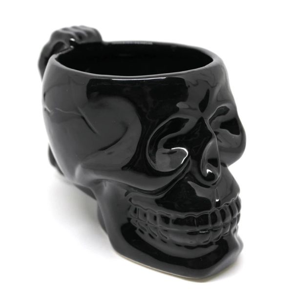 

420ml/14oz creative skull cup with holder punk ghost head ceramic coffee mug beer bar drinkware christmas gift