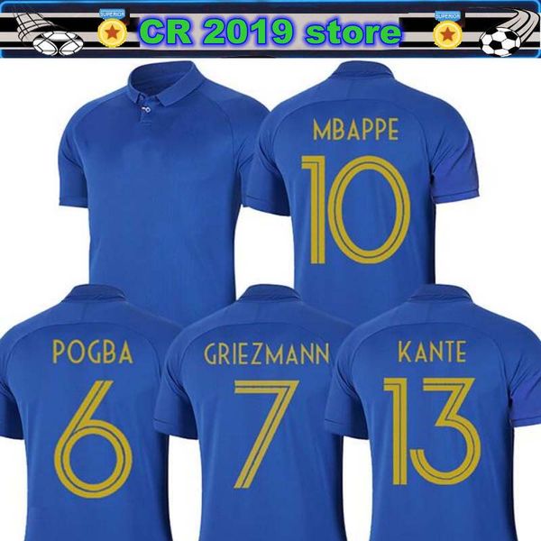

France 2019 20 pecial edition centenary occer jer ey henry long leeve 19 20 france mbappe giroud kante maillot de foot zidane football