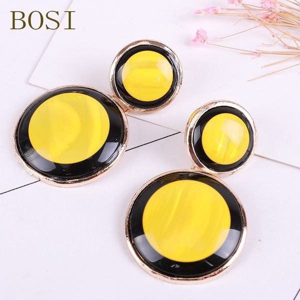 

vintage earrings statement geometric fashion for women luxury long metal drop earing 2019 boho dangle jewelry yellow earrings cc, Silver