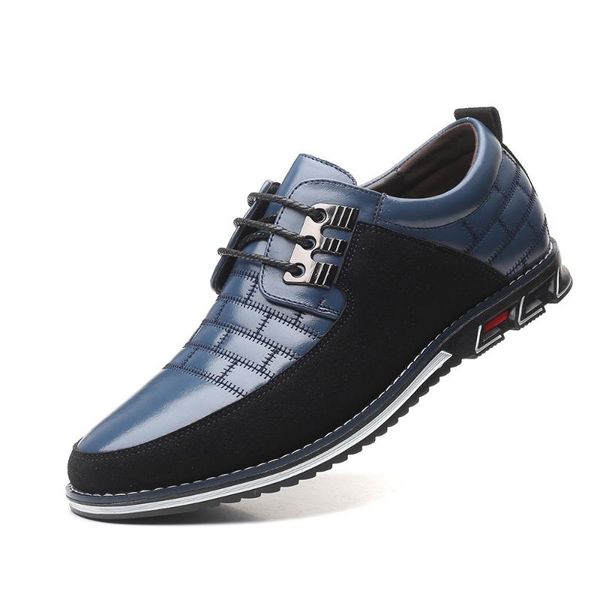 

men's round head leather men's casual single shoes lace up tooling shoes large, Black