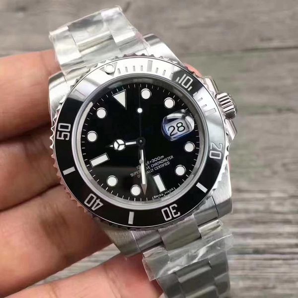 

2020 gmt black ceramic bezel mechanical movement watch men's fashion sports stainless steel watch 116610 watch, Slivery;brown