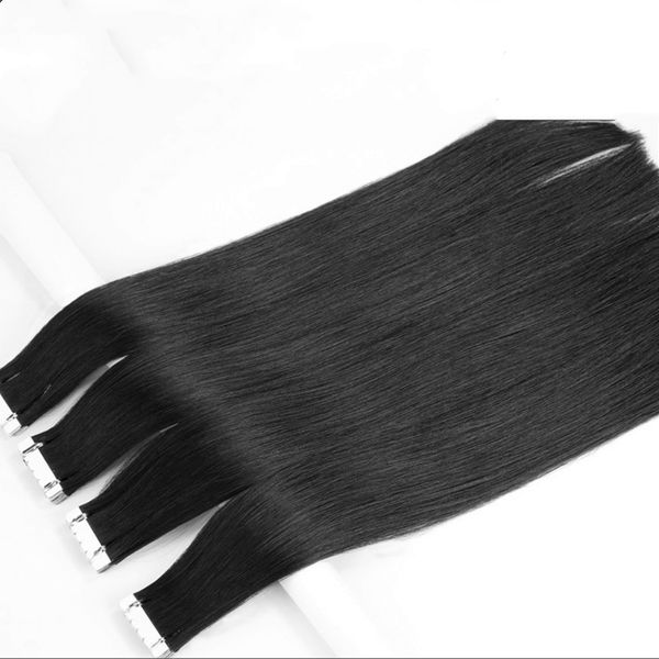 

virgin hair skin weft tape hair extensions 10a can be colored curled dyed 20 24 28 inches human hair extension