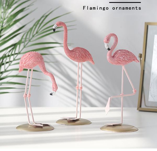 Resin Simulation Flamingo For Garden Festival Party Decoration