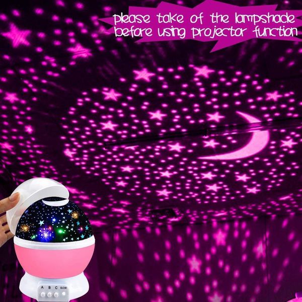 

stars starry sky led night light projector moon lamp battery usb kids gifts children bedroom lamp projection lamp
