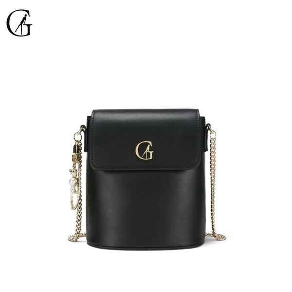 

goxeou женская сумка через плечо черная цепочка ведро тип маленькая сумка дикая простая мода женская сумочка ручной работы