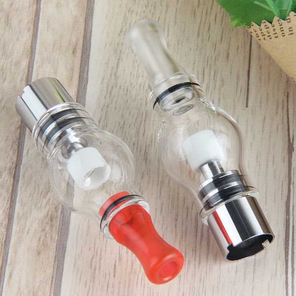 MOQ 5 Pz 510 cera vape serbatoio Globo di vetro Atomizzatore pyrex Dry Herb Vaporizzatore penna sigarette elettroniche serbatoi per ecigs ego