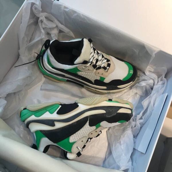 

ventilation new original box genuine leather run away designer sneakers casual shoes women shoes trainers men mixed color size 35-45, Black