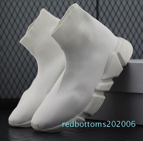 

good quality red black speed trainer shoe man woman sock boots stretch-knit casual boots race runner sneaker high t01