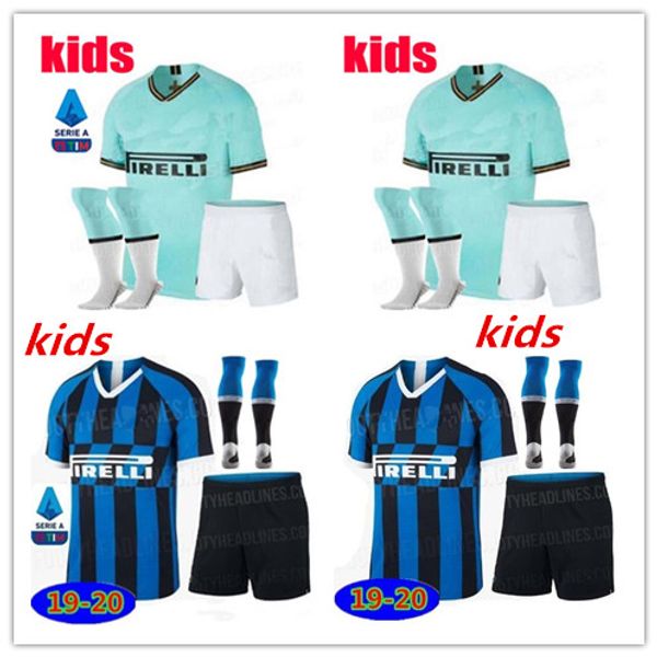 

Kid 2019 2020 inter occer jer ey kit with ock icardi peri ic 19 20 milan anniver ary inter maillot de foot football hirt kit