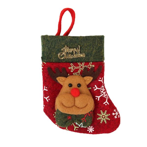 

non-woven cloth christmas stockings xmas decor supplies gift bag