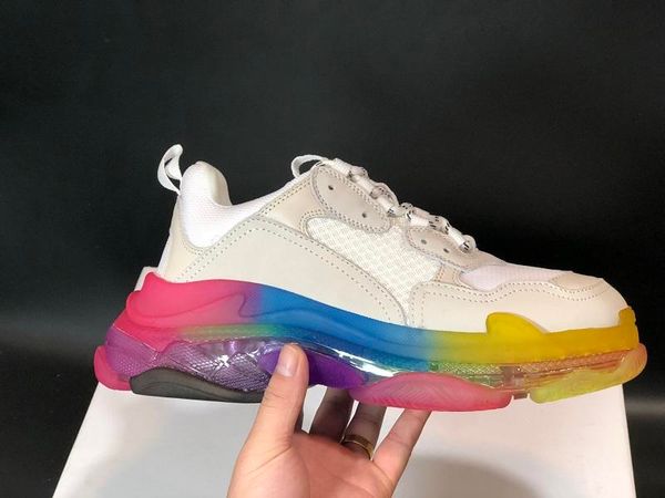 

2020 paris crystal bottom triple-s designer shoes low platform sneakers triple s mens casual women designer casual sports trainers zapatos
