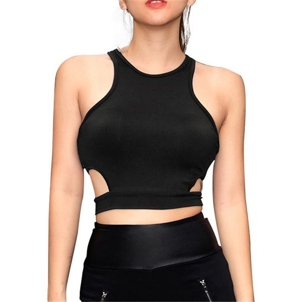 

women yoga shirts sports style fitness crop solid running shirt sport gym clothes tank h-shaped bar s//l black, White;red