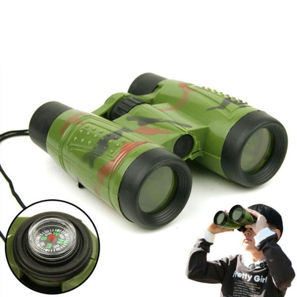

kids outdoor games funny child travel telescope foldable lifelike appearance educational gifts with compass necessary fun toys