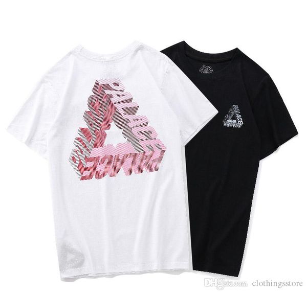 

palaces classic tide brand t-shirt mens designer t-shirt printed short-sleeved men and women couple t-shirt fashion sweatshirt, White;black