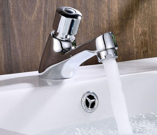 

bathroom self closing tap faucet push delay single cold water deck mounted hole