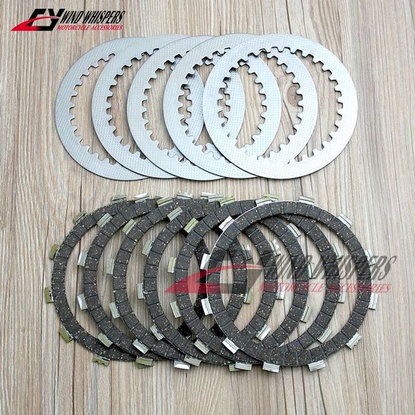 

motorcycle cork friction steel clutch plates discs cork set for xvs 400 drag star ds4 00-15 xvs 400c classic 1998