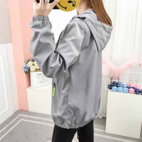 

new plus size s-7xl short jacket women spring autumn hooded casual outerwear thin students sportswear windbreaker coat g292, Black;brown
