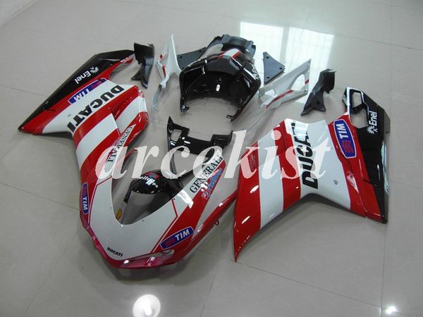 

новый abs инъекция полный обтекатели набор, пригодный для ducati 848 evo 1098 1198 1198s 2007 2008 2009 2010 2011 2012 набор body пользовате