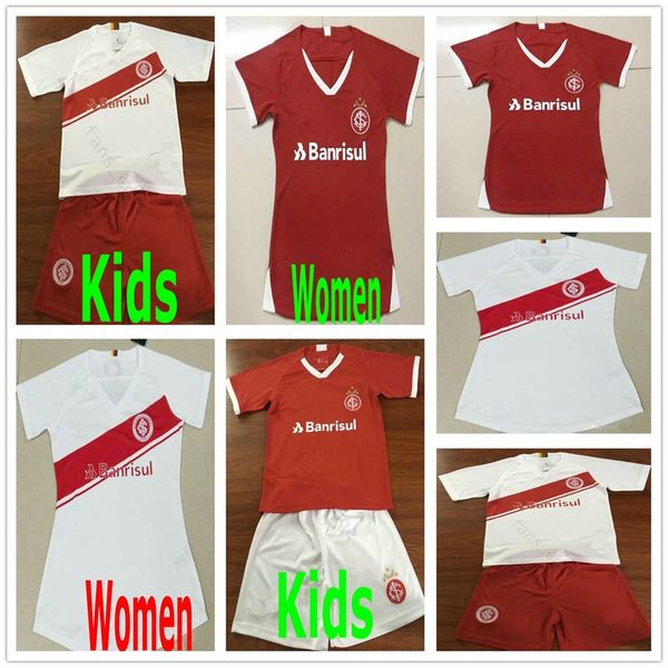 

2019 2020 brasil club brasil clubinternacional rs soccer jerseys nicolopez pottker guerrero custom home away red white women kids kit youth, Black;yellow