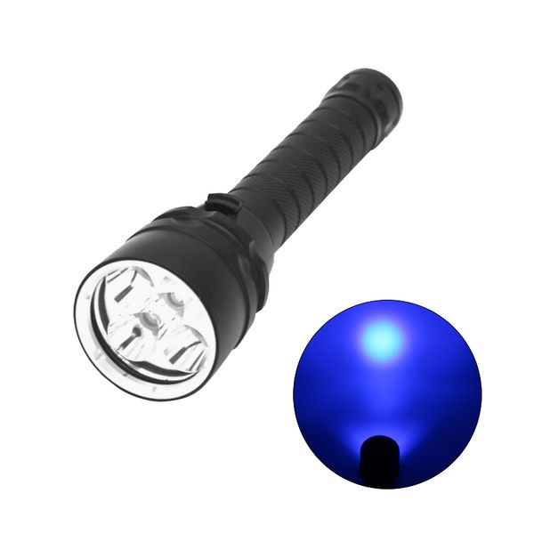 

аккумуляторная 5000lm уф светодиодный фонарик фиолетовый свет подводный дайвинг 100m ультрафиолетовый фонарь для hunting18650 аккумуляторная