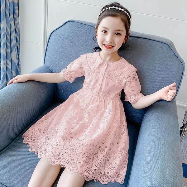 

fashion family matching clothes mother daughter dresses women floral lace dress baby girl mini dress mom baby girl party clothes#slll, Blue