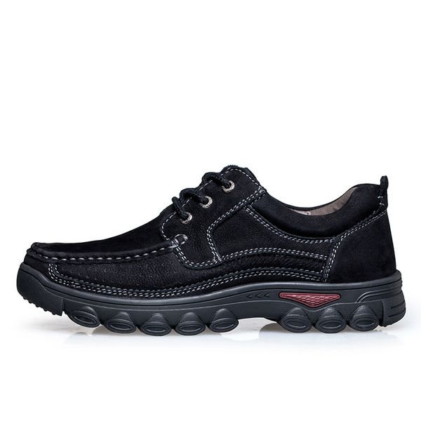 

plus size 38-48 non-slip men hiking shoes genuine leather sneakers men breathable hiking boots comfortable trekking shoes