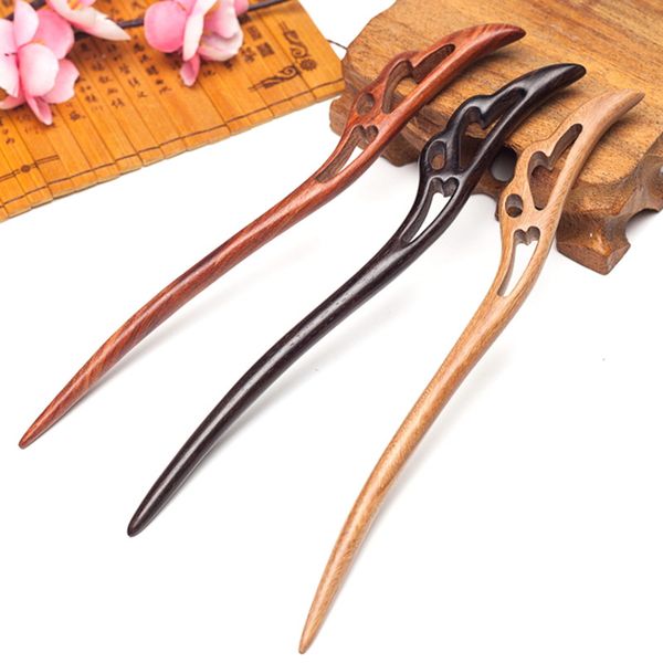 

simple wooden hair sticks pins diy chinese japanese wood casual hairwear head hairpins jewelry accessories ornaments for women, Golden;white