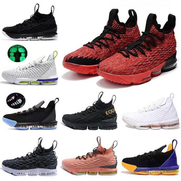 

new lakers equality 15 shoes 16 king 1 thru 5 black white cavs mens shoes 16s 15s ep designer trainers mens sneakers size 7-12