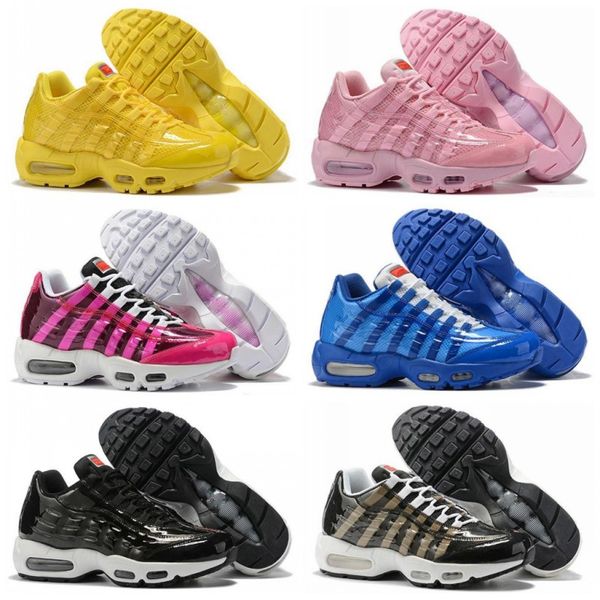 

jelly throwback future plant color volt glow men women running shoes 95s by you mens trainers tennis zapatos sneakers, White;red