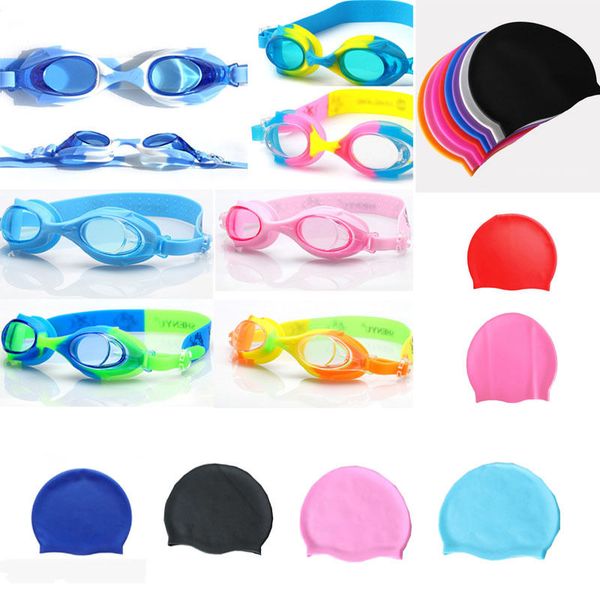 

kids boys girls swim set swimming goggles & cap for kids over 3 years