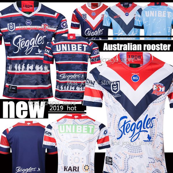 

SYDNEY ROOSTERS 2019 MENS ANZAC JERSEY Indigenous rugby Jerseys NRL Rugby League jerseys Australia Sydney Roosters Rugby League