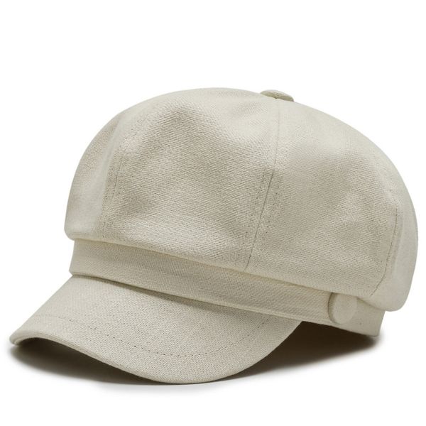 

men's designer beret female all-match british tide octagonal painter newsboy hat, Blue;gray