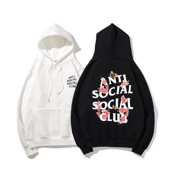 

new mens luxury hoodies fashion street fashion wide couple hoodies street hip hop plum print long sleeve casual hooded sweater, Black