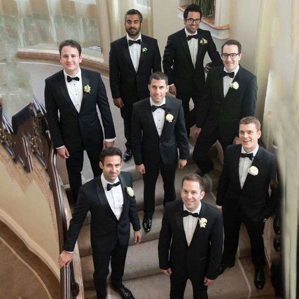 

формальные костюмы black men для венчания groom смокинг шаль лацкане groomsmen outfit best man наряд blazer штаны 2piece slim fit terno мужч, Black;gray