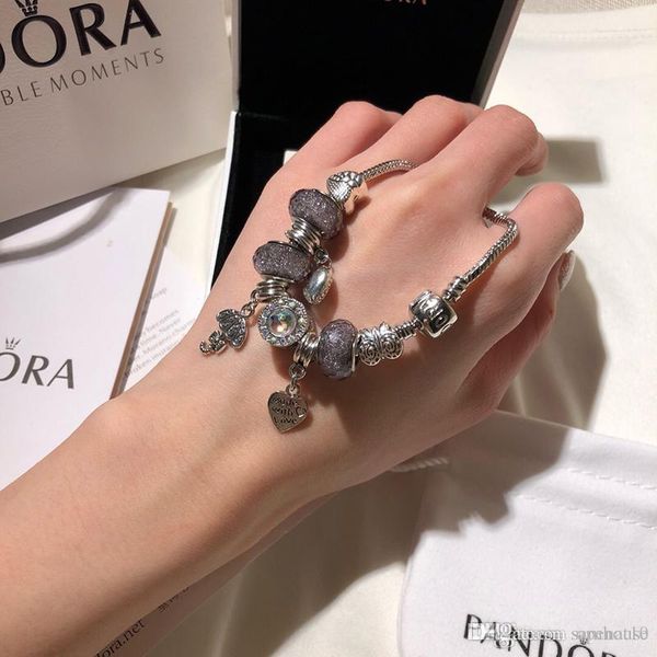 

Роскошный дизайнер ювелирных изделий женские браслеты Pandora браслет из нержавеющей стали винт манжеты bracciali подарок Bracciale донна оригинальная коробка