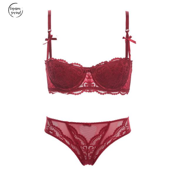 

сексуальное белье мода бюстгальтер комплект нижнего белья intimates вышивка кружево temptation черный красный невесты малый бюстгальтер бель, Red;black