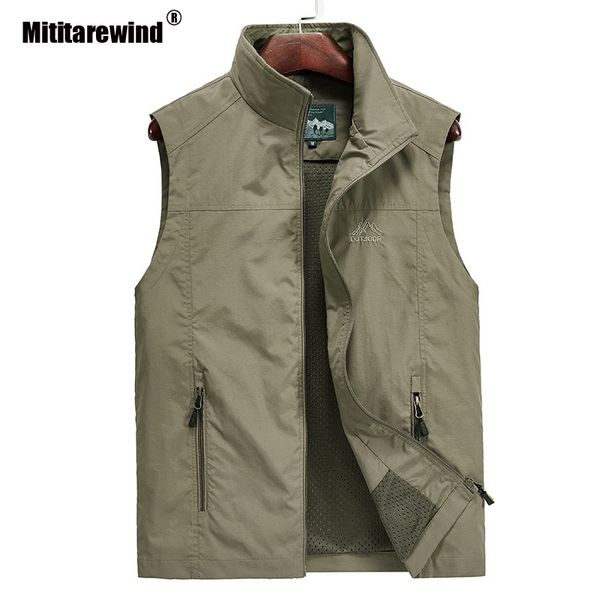 

summer men's vest mesh liner breathable vest men pgraphy fishing waistcoat men plus size m-5xl chalecos para hombre, Black;white