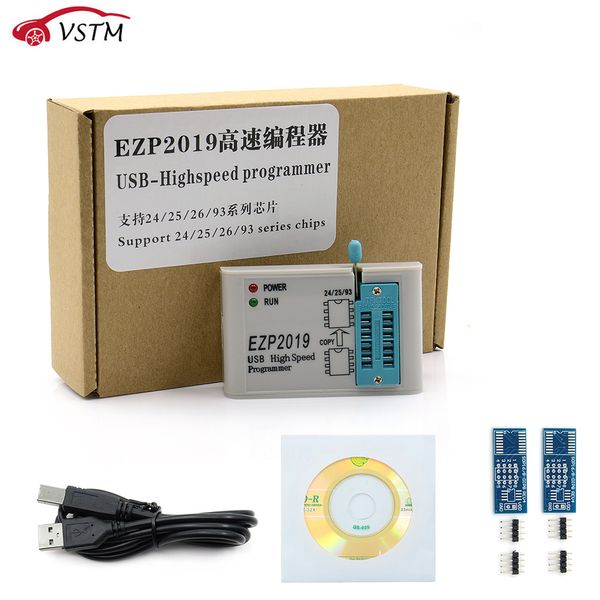 

new ezp2019 usb programmer with 5 adapter high-speed programming tool ezp 2019 support win7&8 24 25 93 eeprom 25 flash bios chip