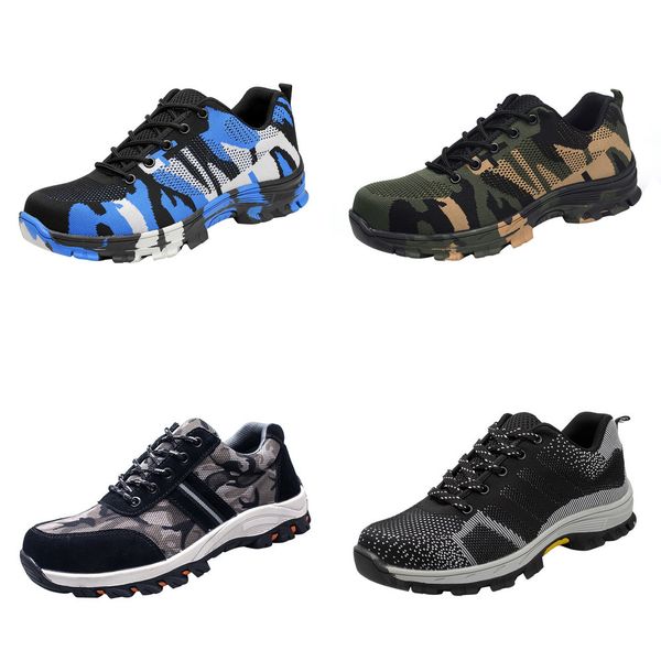 

heflashor indestructible ryder shoes men and women steel toe air safety boots puncture-proof work sneakers breathable shoes, Black