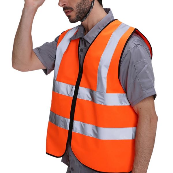 

safety vest high visibility reflective workplace road working security jacket outdoor waistcoat cycling sportswear uniforms, Gray;blue