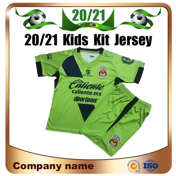 

20/21 monarcas morelia kids kit soccer jerseys 2020 mexico club liga mx mendoza soccer shirts boys football shirts uniforms, Black