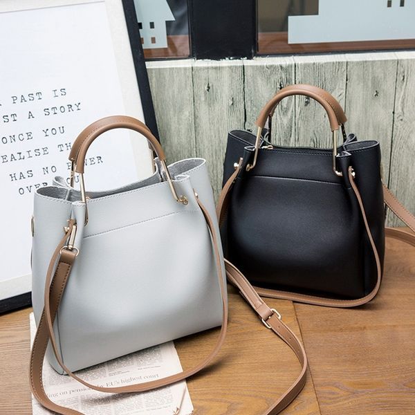 

2020 новый простой женская сумка сумка мешок плеча способа большой емкости pu кожа дамы диагональной женщин сумки