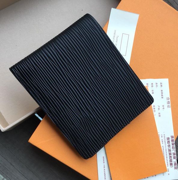 

designer men wallet famous men luxury wallets special canvas multiple short small bifold wallet card holders with box, Brown;gray