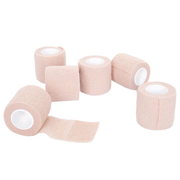 

6 pcs first aid medical self-adhesive elastic bandage gauze tape (skin, 5cm