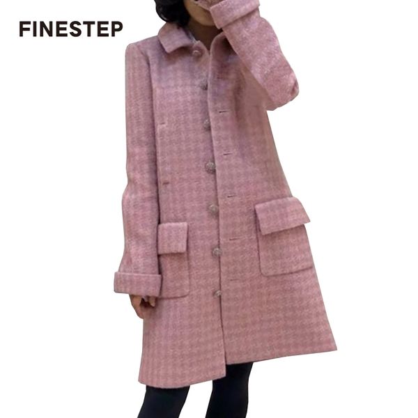 

luxury long women coats design turn-down collar female jackets casual loose single-breasted ladies coats with big pockets, Black